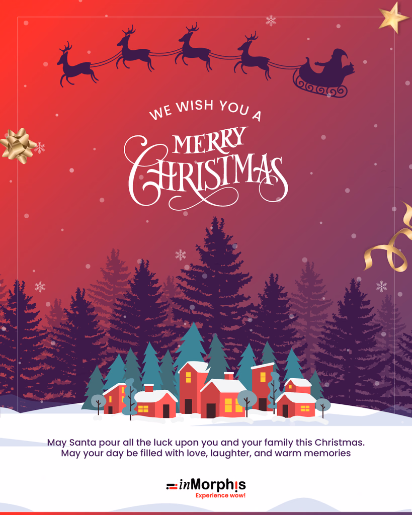 Christmas greeting design for inMorphis